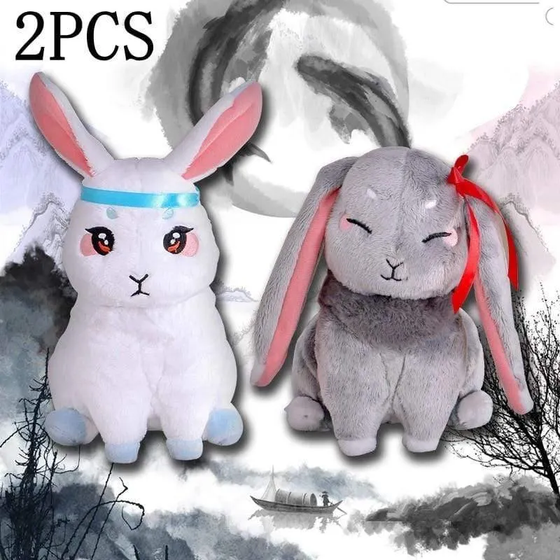 Mo Dao Zu Shi Plüschpuppe Peluche Kawaii Kaninchen Stofftier Wei Wu Xian Lan Wang Ji Haustier Spielzeug Für Kinder Geburtstagsgeschenke Plüschtier