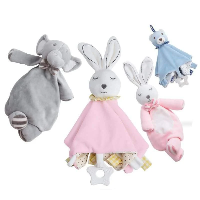 Stofftierspielzeug für Babys, beruhigendes und beschwichtigendes Handtuch, weiches Plüsch, beruhigendes Spielzeug, beruhigendes Handtuch, beruhigendes Handtuch, Baby-Schlafspielzeug, Plüschtier