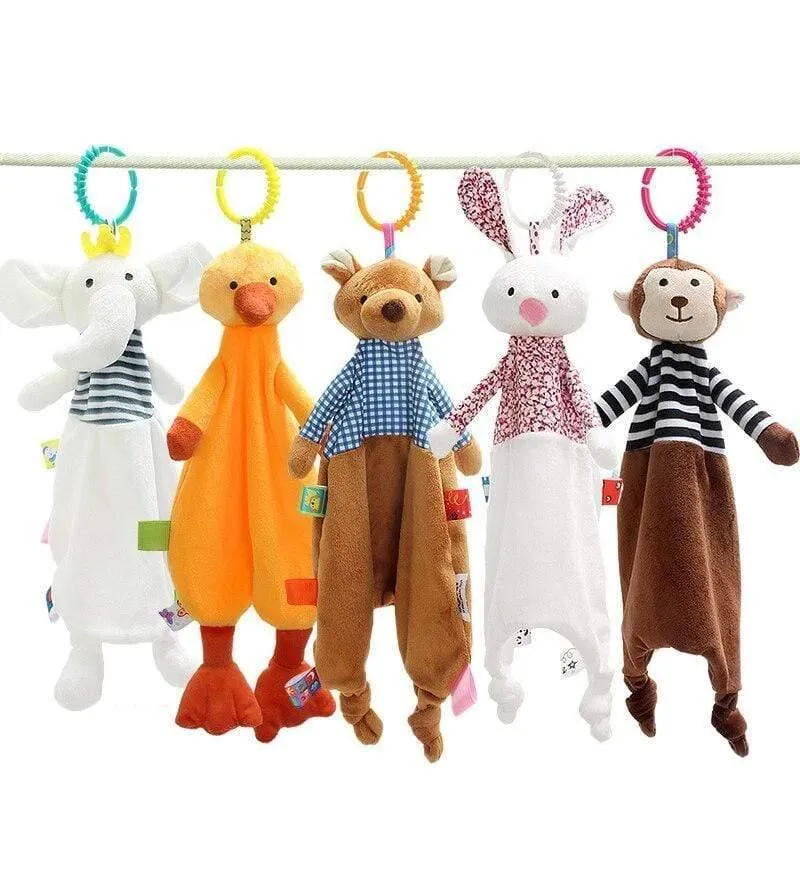 Stofftierspielzeug für Babys, beruhigendes und beschwichtigendes Handtuch, weiches Plüsch, beruhigendes Spielzeug, beruhigendes Handtuch, beruhigendes Handtuch, Baby-Schlafspielzeug, Plüschtier
