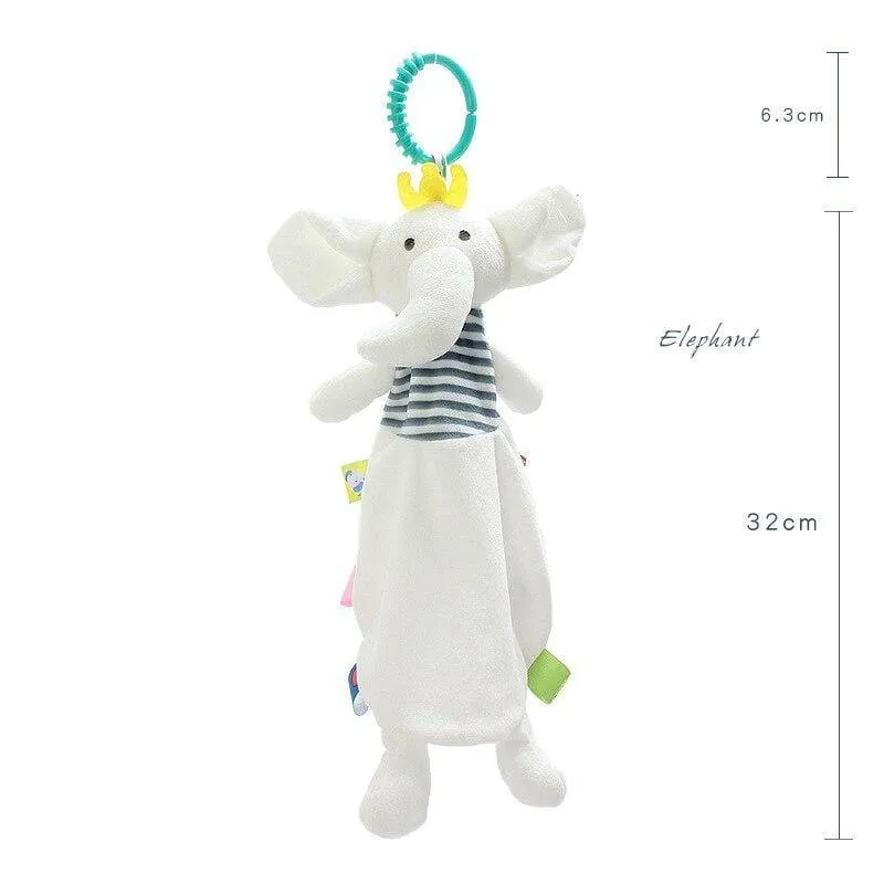 Stofftierspielzeug für Babys, beruhigendes und beschwichtigendes Handtuch, weiches Plüsch, beruhigendes Spielzeug, beruhigendes Handtuch, beruhigendes Handtuch, Baby-Schlafspielzeug, Plüschtier