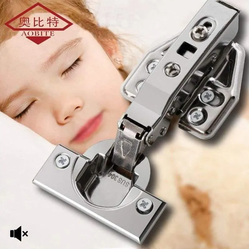 1 Stück Scharnier Edelstahl Tür Hydraulische Scharniere Dämpfer Puffer Soft Close Für Schranktür Schrank Möbel Hardware