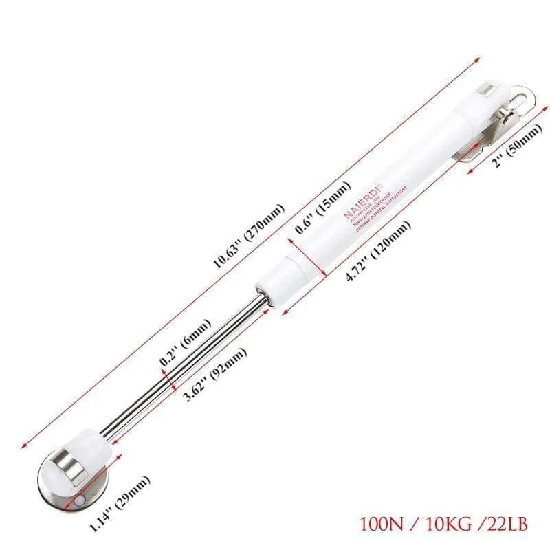 Gasdruckfeder, Kupferkraft, Türliftunterstützung, Gashydraulikfederscharnier, Schranktür, Küchenschrankscharnier, 6 kg/10 kg/15 kg