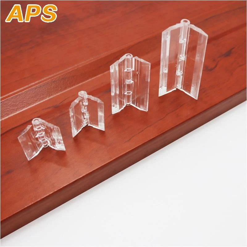 10 Stück 25X33mm 30X33mm 45x33mm 65x42mm Kunststoff-Klappscharniere Transparentes Plexiglasscharnier Robustes klares Acryl