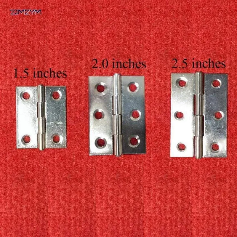 2 Teile/los Edelstahl Schrank Schublade Tür Scharniere Möbel Scharniere 1.5 "/2.0''/2.5 ''Länge