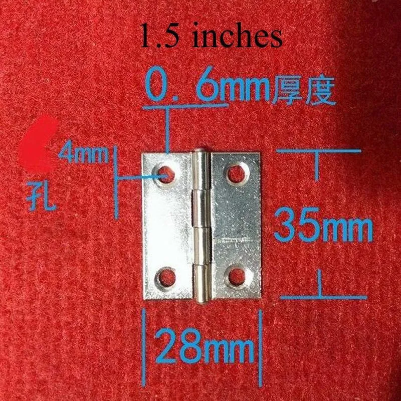 2 Teile/los Edelstahl Schrank Schublade Tür Scharniere Möbel Scharniere 1.5 "/2.0''/2.5 ''Länge