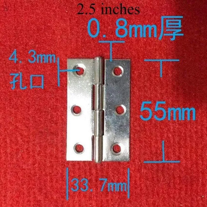 2 Teile/los Edelstahl Schrank Schublade Tür Scharniere Möbel Scharniere 1.5 "/2.0''/2.5 ''Länge