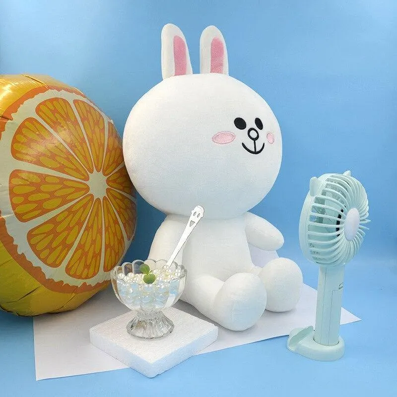 Braunbär und Cony Rabbit Plüschtiere Kawaii Anime Choco Sally Gefüllte Puppe Weiches Sofakissen Geschenk für Mädchen Geburtstagsgeschenk
