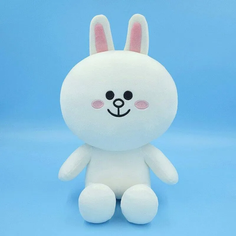 Braunbär und Cony Rabbit Plüschtiere Kawaii Anime Choco Sally Gefüllte Puppe Weiches Sofakissen Geschenk für Mädchen Geburtstagsgeschenk