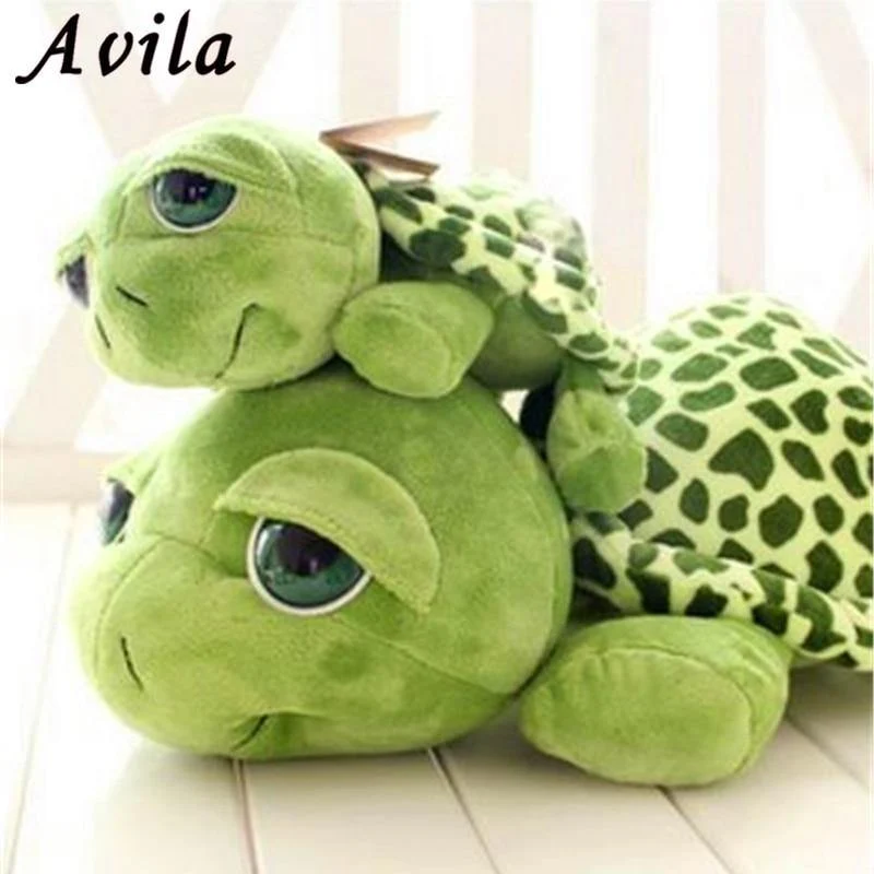 20 cm armeegrüne Schildkröte mit großen Augen, Plüschtier, Schildkrötenpuppe, Schildkröte für Kinder, als Geburtstagsgeschenk, Weihnachtsgeschenk (Schildkröte mit großen Augen, 20 cm)