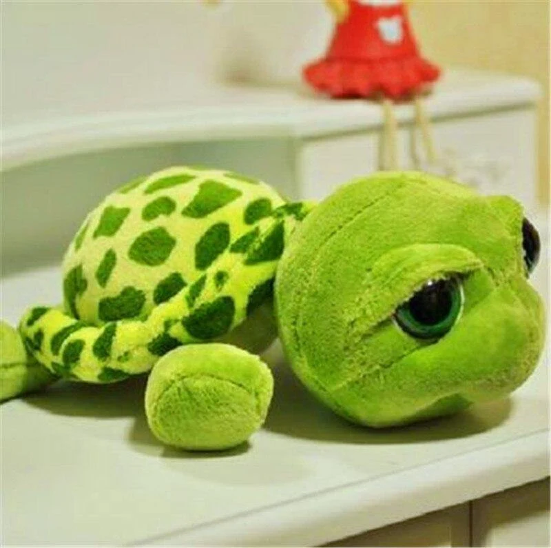 20 cm armeegrüne Schildkröte mit großen Augen, Plüschtier, Schildkrötenpuppe, Schildkröte für Kinder, als Geburtstagsgeschenk, Weihnachtsgeschenk (Schildkröte mit großen Augen, 20 cm)
