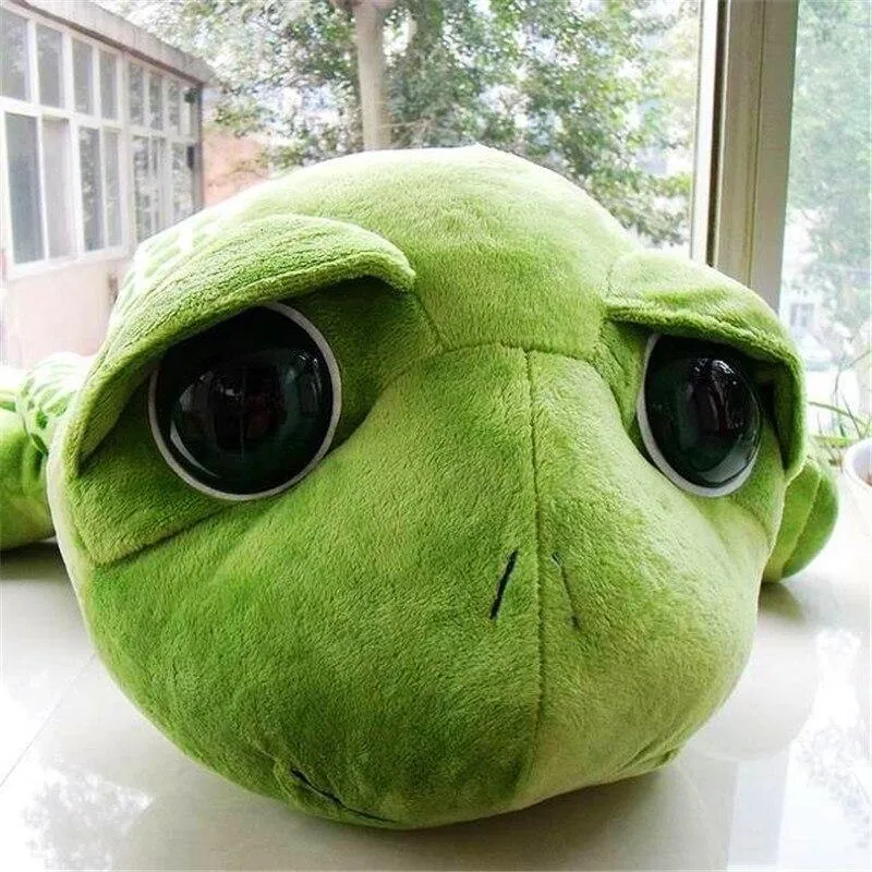 20 cm armeegrüne Schildkröte mit großen Augen, Plüschtier, Schildkrötenpuppe, Schildkröte für Kinder, als Geburtstagsgeschenk, Weihnachtsgeschenk (Schildkröte mit großen Augen, 20 cm)