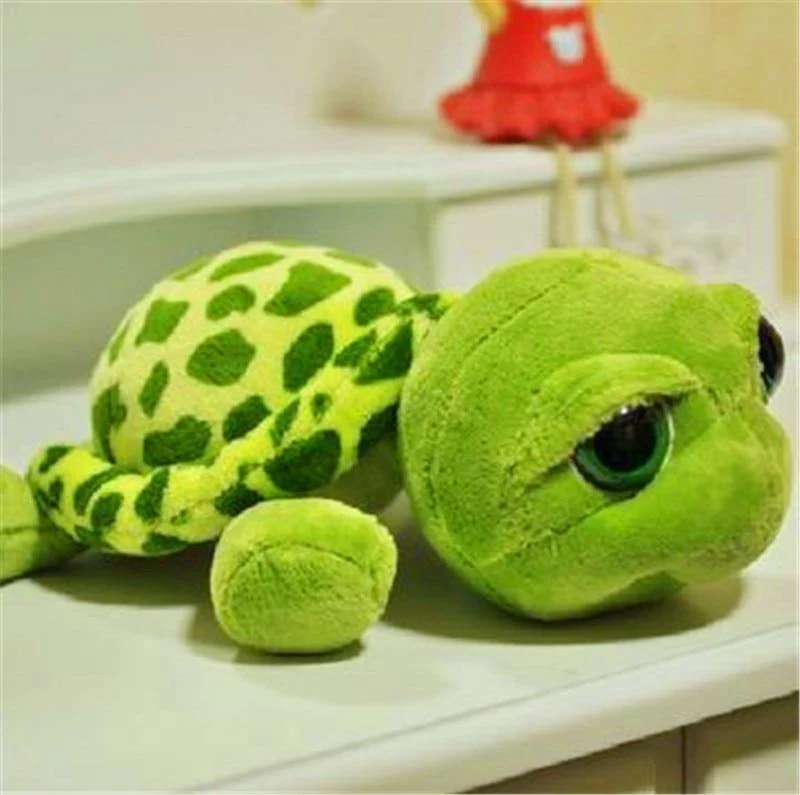 20 cm armeegrüne Schildkröte mit großen Augen, Plüschtier, Schildkrötenpuppe, Schildkröte für Kinder, als Geburtstagsgeschenk, Weihnachtsgeschenk (Schildkröte mit großen Augen, 20 cm)
