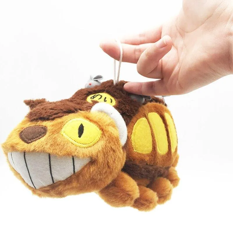30 cm süßer Cartoon-Animationsbus Totoro-Puppe, weiches Plüschtier, ausgestopftes Totoro, Kawaii-Geschenkspielzeug für Kinder (30 cm)