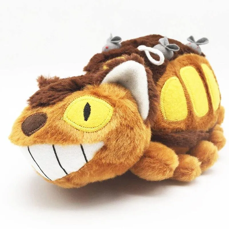 30 cm süßer Cartoon-Animationsbus Totoro-Puppe, weiches Plüschtier, ausgestopftes Totoro, Kawaii-Geschenkspielzeug für Kinder (30 cm)