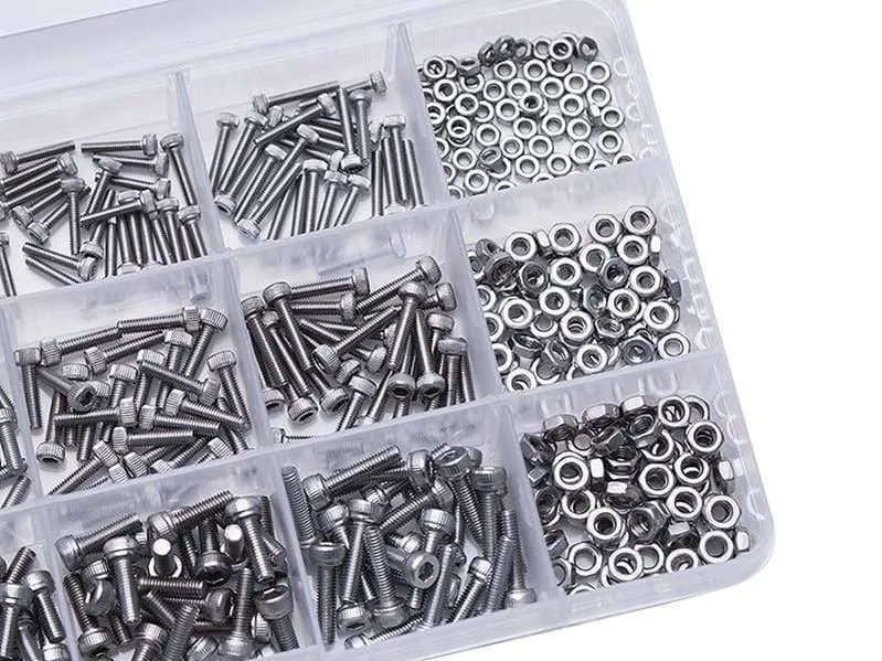 480 Teile/satz M2 M2.5 M3 DIN912 Schwarz Hochfeste 12.9 Ebene Legierung Stahl Schraube Innensechskant Schrauben Auto Möbel HW024