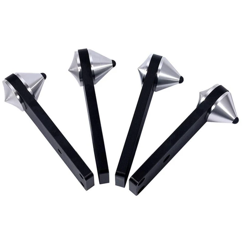 4Pcs Stand Speaker Spike Ersatz rutschfeste Stoßdämpfung Einfache Installation Isolation 39mm Langlebige Teile Aluminiumpads Fußnagel