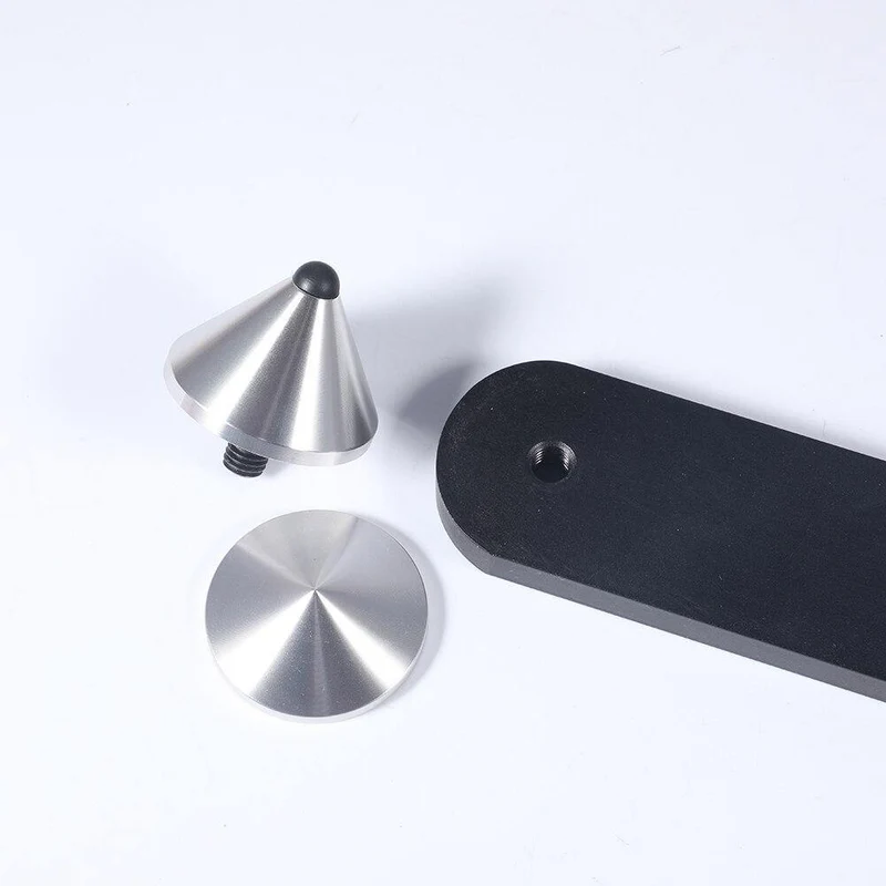 4Pcs Stand Speaker Spike Ersatz rutschfeste Stoßdämpfung Einfache Installation Isolation 39mm Langlebige Teile Aluminiumpads Fußnagel
