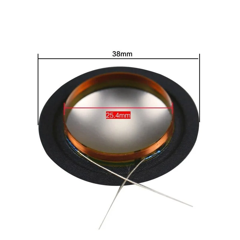 Ghxamp 25.4 mm Schwingspule, importiertes Metall, Titan-Verbund-Seidenmembran, 25-Kern-Hochtöner, Lautsprecher-Reparatur, gleiche Seite, 8 OHM, 1 Paar