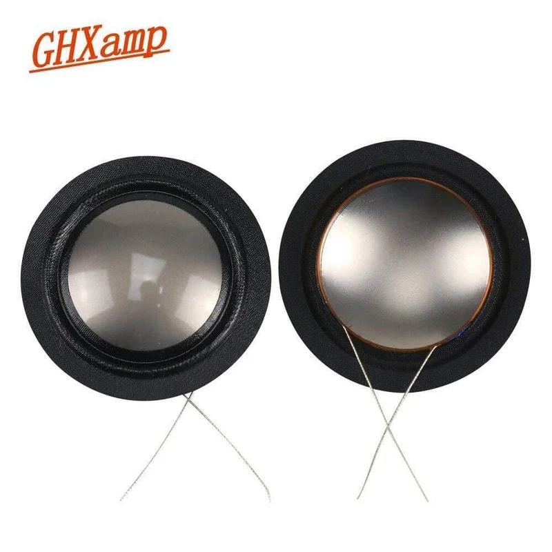 Ghxamp 25.4 mm Schwingspule, importiertes Metall, Titan-Verbund-Seidenmembran, 25-Kern-Hochtöner, Lautsprecher-Reparatur, gleiche Seite, 8 OHM, 1 Paar