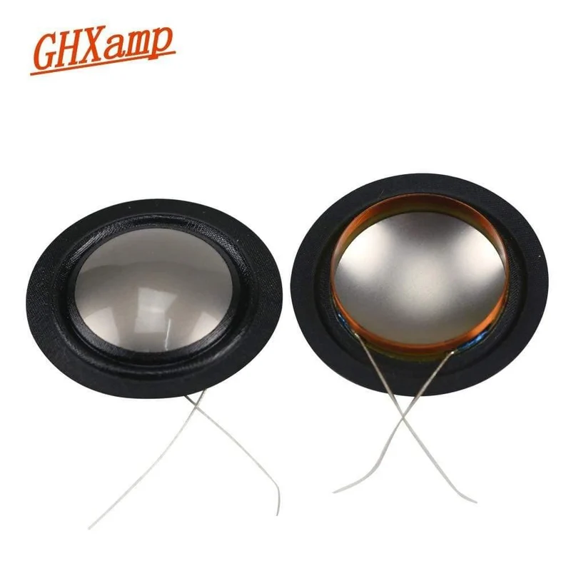 Ghxamp 25.4 mm Schwingspule, importiertes Metall, Titan-Verbund-Seidenmembran, 25-Kern-Hochtöner, Lautsprecher-Reparatur, gleiche Seite, 8 OHM, 1 Paar