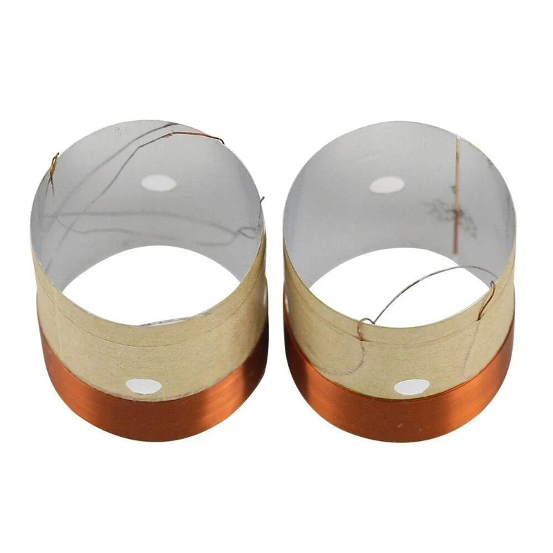 GHXAMP 25.5 MM Core BASS Schwingspule 8 Ohm weißes Aluminium mit Schallluftauslassloch für 4 Zoll-10 Zoll Lautsprecher Reparatur DIY 1 Paar