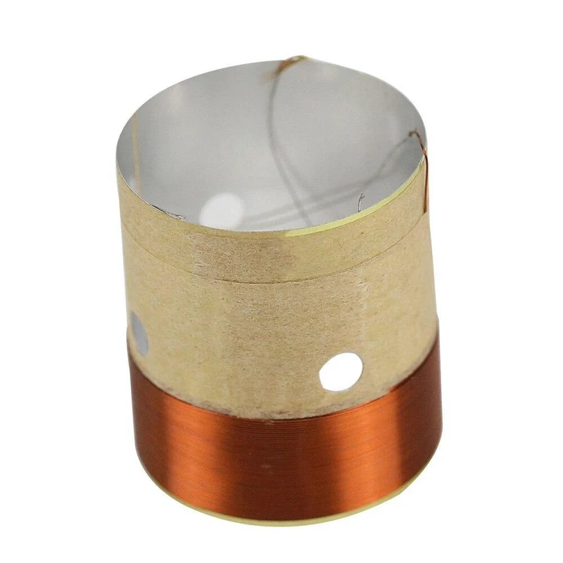 GHXAMP 25.5 MM Core BASS Schwingspule 8 Ohm weißes Aluminium mit Schallluftauslassloch für 4 Zoll-10 Zoll Lautsprecher Reparatur DIY 1 Paar