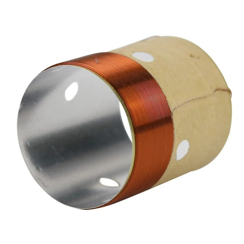 GHXAMP 25.5 MM Core BASS Schwingspule 8 Ohm weißes Aluminium mit Schallluftauslassloch für 4 Zoll-10 Zoll Lautsprecher Reparatur DIY 1 Paar