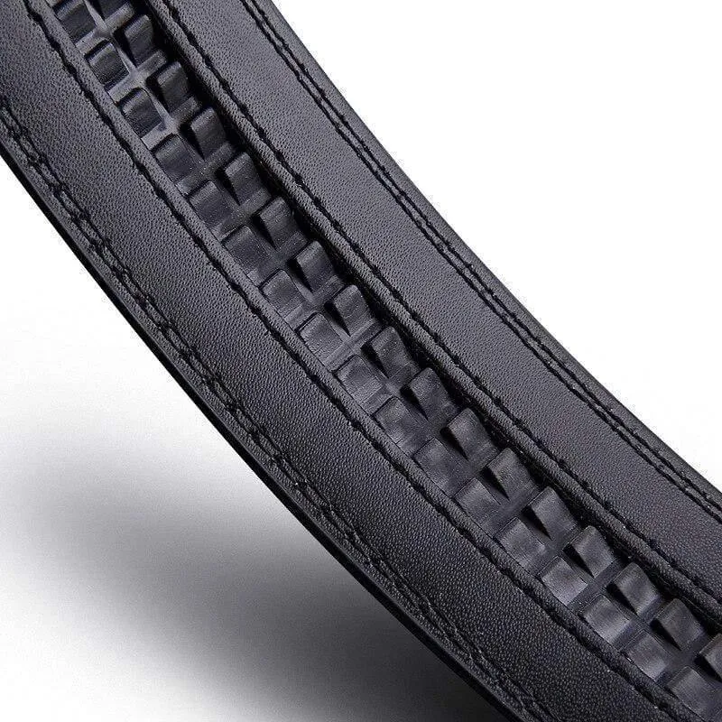 Männliche automatische Schnallengürtel Keine Schnalle Gürtel Marke Männer Hochwertige männliche Riemen Jeans Pu Gürtel Herren Gürtel Luxus 3.5 cm