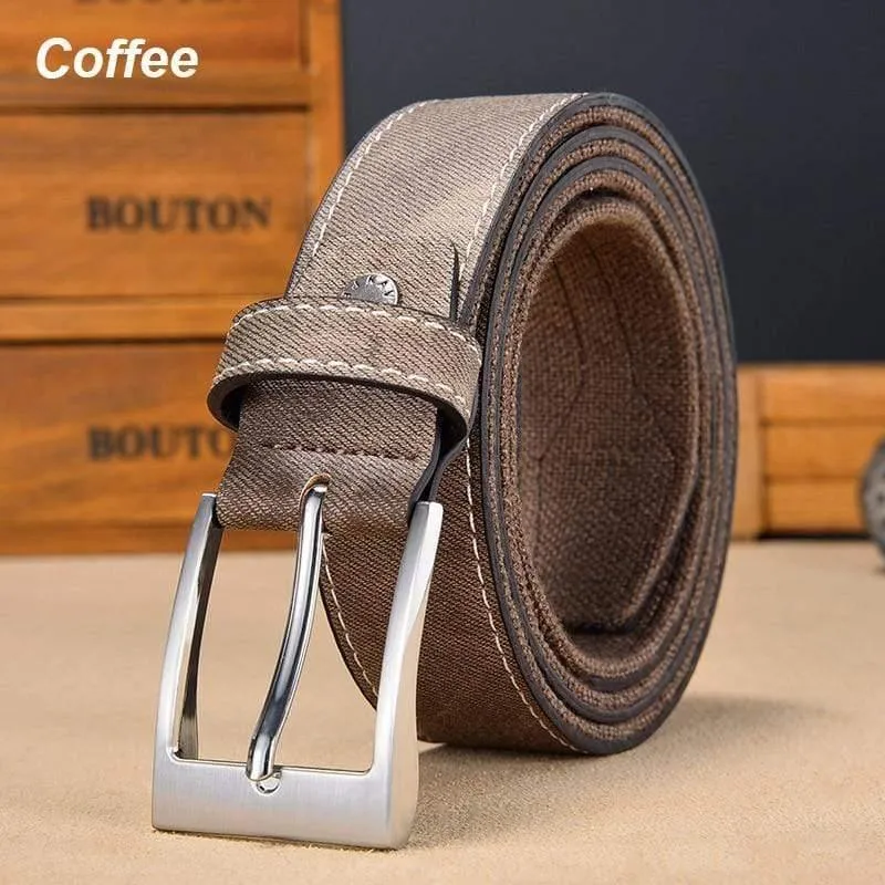 Denim Gürtel für Jeans Männer Casual Canvas Designer Gürtel Hochwertige 3.5 CM Breite Patchwork Strap Drop Versand