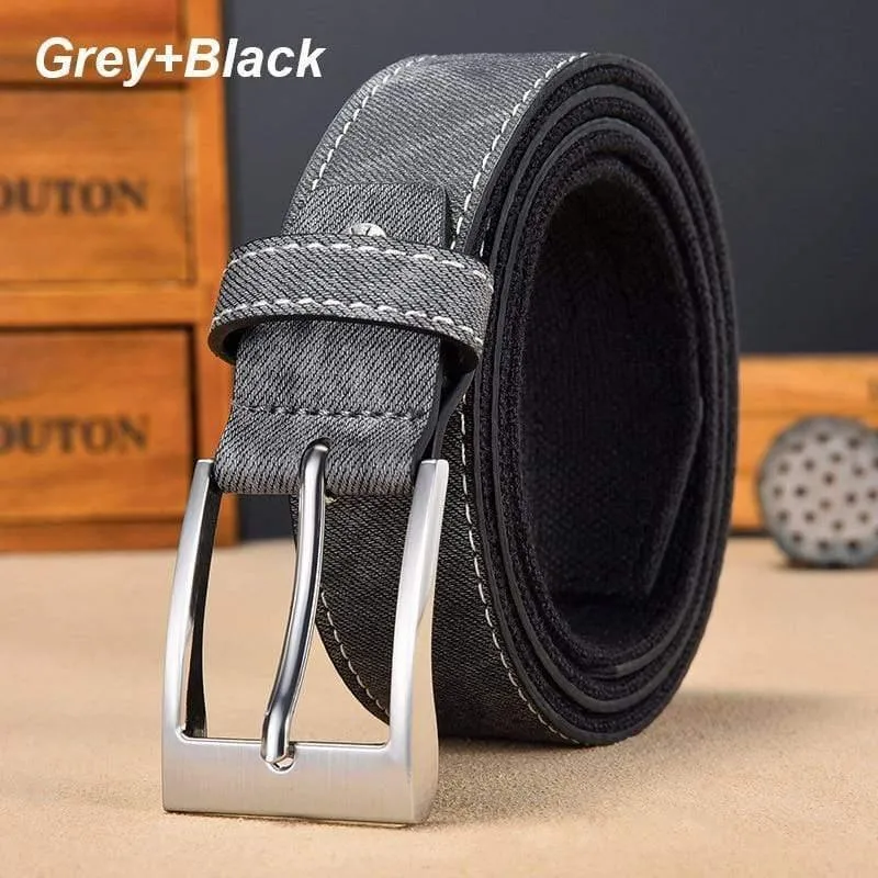 Denim Gürtel für Jeans Männer Casual Canvas Designer Gürtel Hochwertige 3.5 CM Breite Patchwork Strap Drop Versand