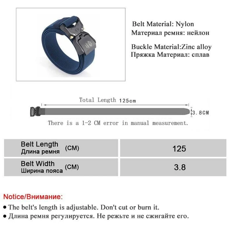 Jeans Gürtel Für Männer Aluminiumlegierung Steckbare Schnalle Training Taktische Gürtel Komfortable Hochwertige Jagd auf Männergürtel