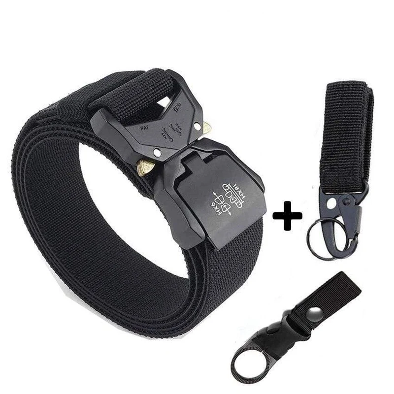 Jeans Gürtel Für Männer Aluminiumlegierung Steckbare Schnalle Training Taktische Gürtel Komfortable Hochwertige Jagd auf Männergürtel