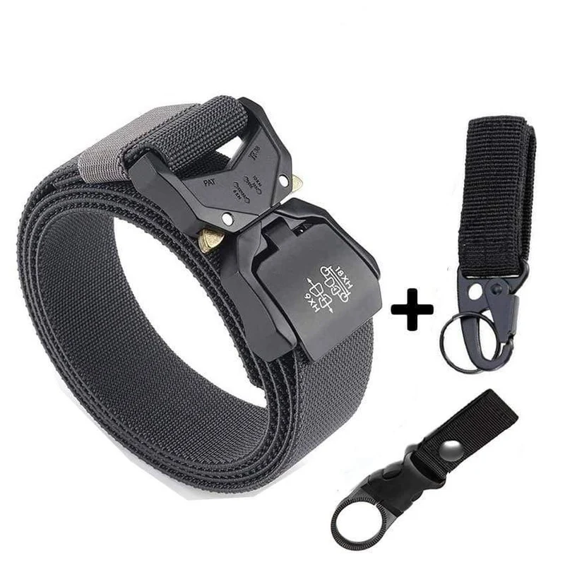 Jeans Gürtel Für Männer Aluminiumlegierung Steckbare Schnalle Training Taktische Gürtel Komfortable Hochwertige Jagd auf Männergürtel