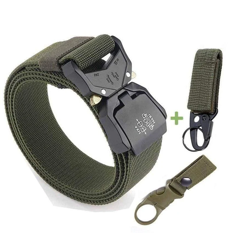 Jeans Gürtel Für Männer Aluminiumlegierung Steckbare Schnalle Training Taktische Gürtel Komfortable Hochwertige Jagd auf Männergürtel