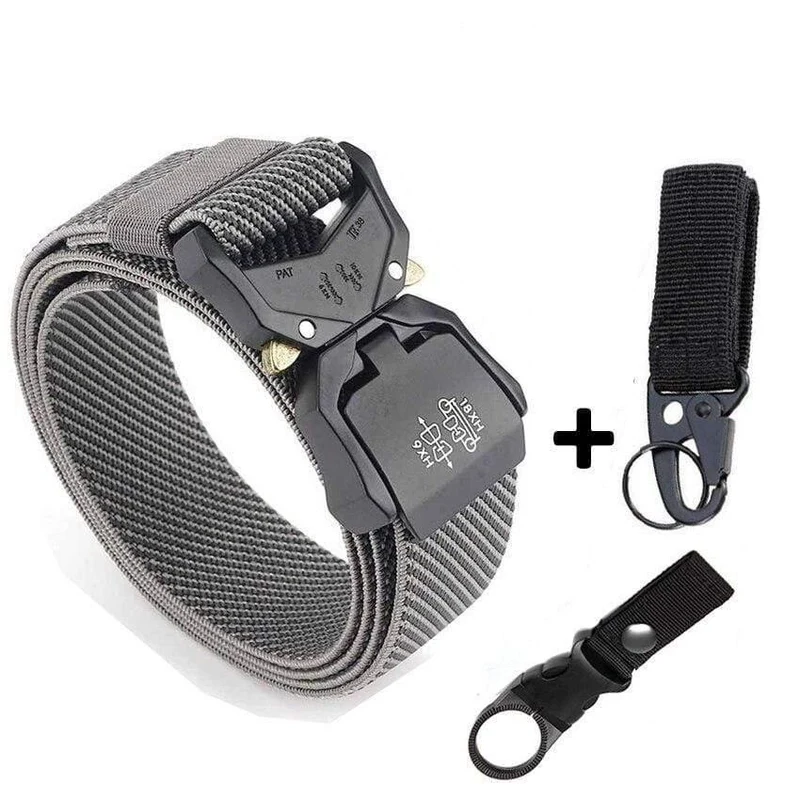 Jeans Gürtel Für Männer Aluminiumlegierung Steckbare Schnalle Training Taktische Gürtel Komfortable Hochwertige Jagd auf Männergürtel