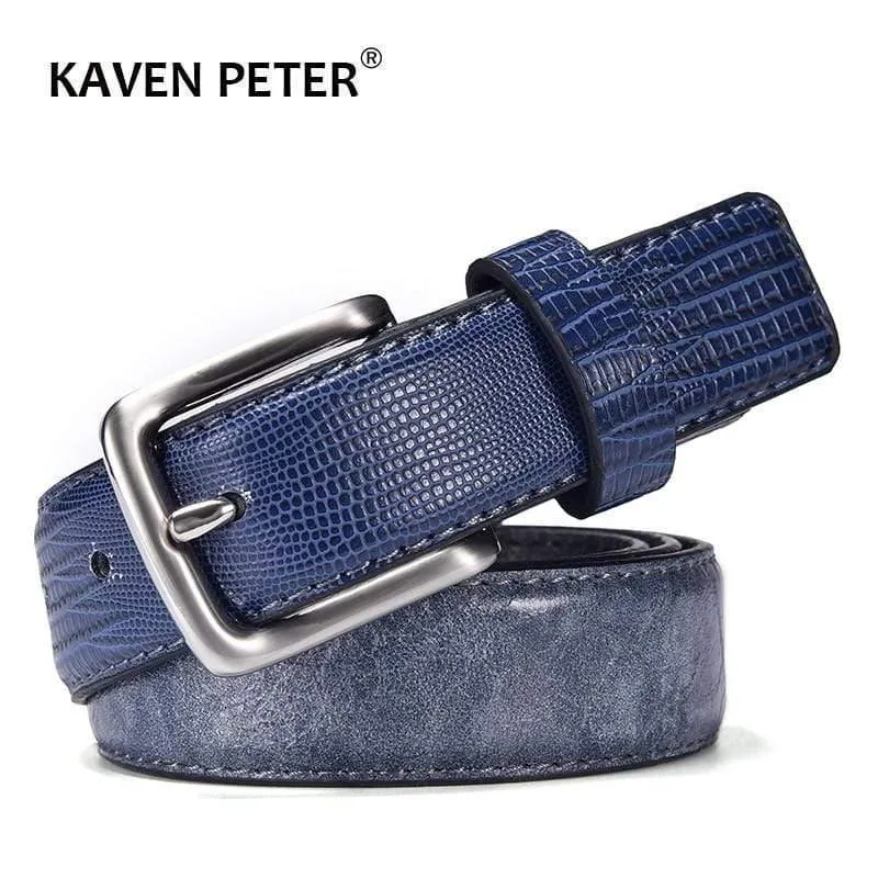 Designer Gürtel für Männer Casual Patchwork Männer Gürtel für Jeans Leder Navy Gürtel Männer 3 CM Cinturones Hombre