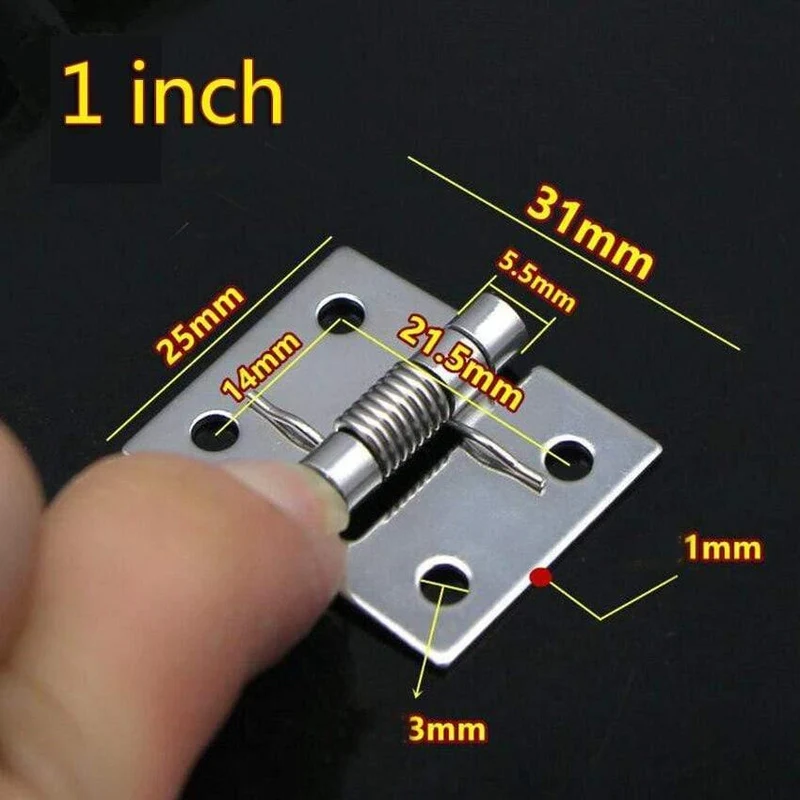 Edelstahl Schrank Schublade Tür Scharnier Federscharnier Möbel Scharniere 1.5 "/ 2.0 '' / 2.5 '' Länge