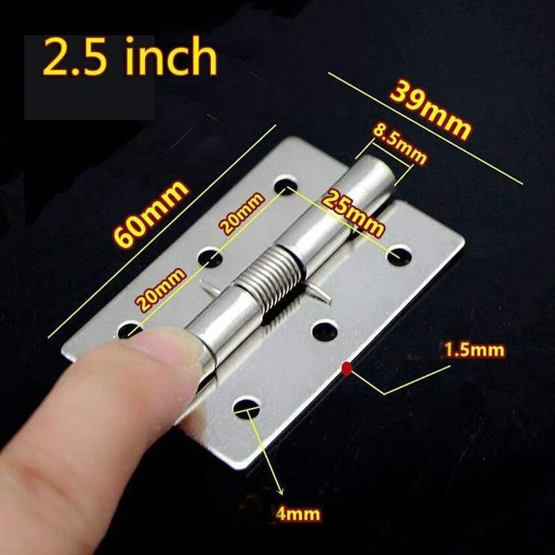 Edelstahl Schrank Schublade Tür Scharnier Federscharnier Möbel Scharniere 1.5 "/ 2.0 '' / 2.5 '' Länge