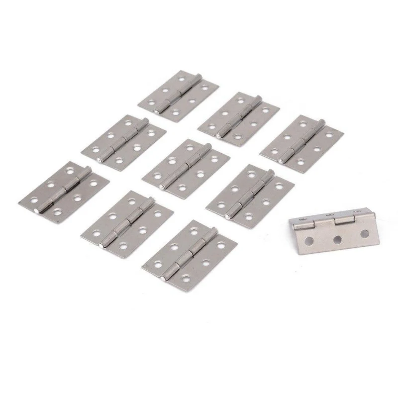 10 teile/los Edelstahl Scharnier Quadratische Türscharniere Für Holz Schrank Schublade Schmuck Box Möbel Hardware
