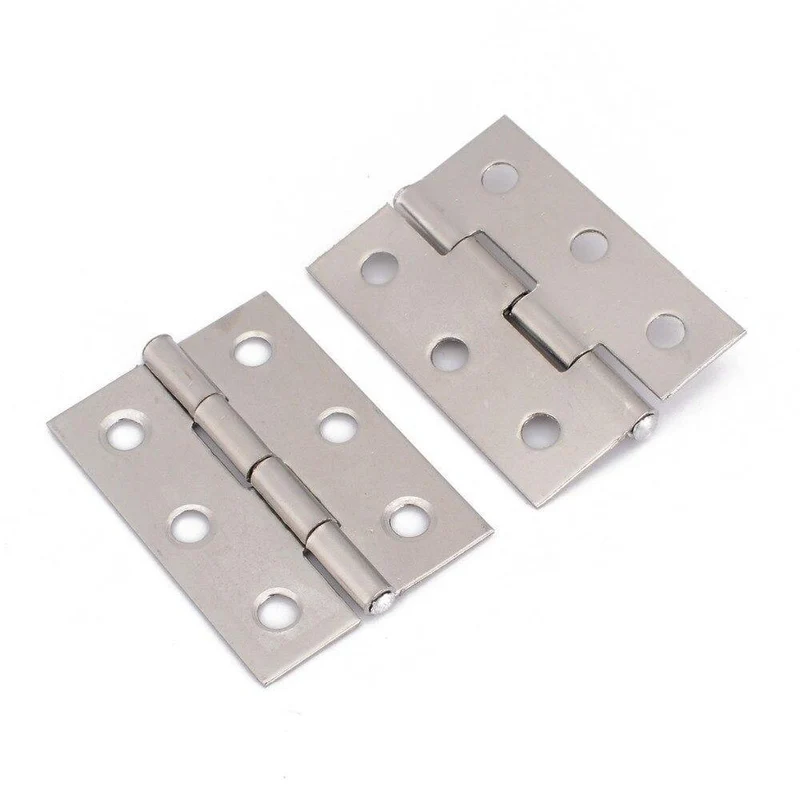 10 teile/los Edelstahl Scharnier Quadratische Türscharniere Für Holz Schrank Schublade Schmuck Box Möbel Hardware
