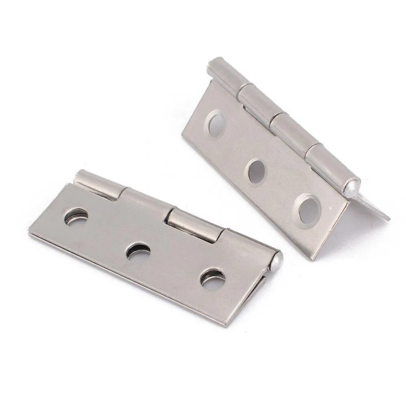 10 teile/los Edelstahl Scharnier Quadratische Türscharniere Für Holz Schrank Schublade Schmuck Box Möbel Hardware
