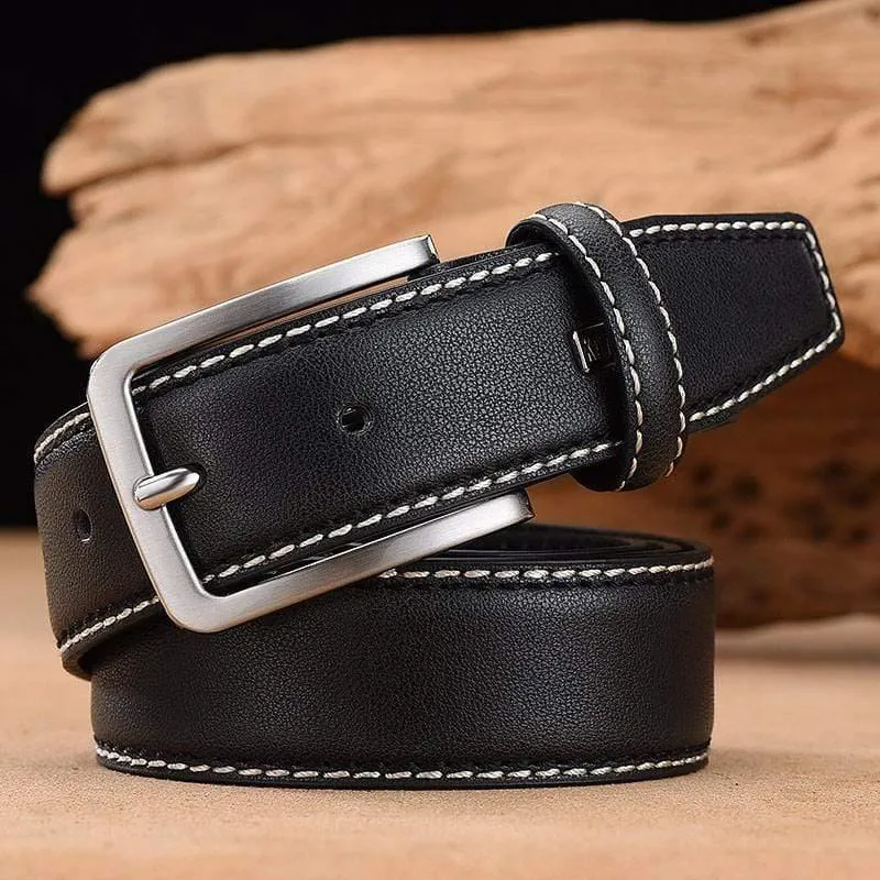 Mode Männer Gürtel Echtes Leder Luxus Designer Braun Vintage Taille Gürtel Für Jeans Cinturon Cowboy Hombre Dropshipping