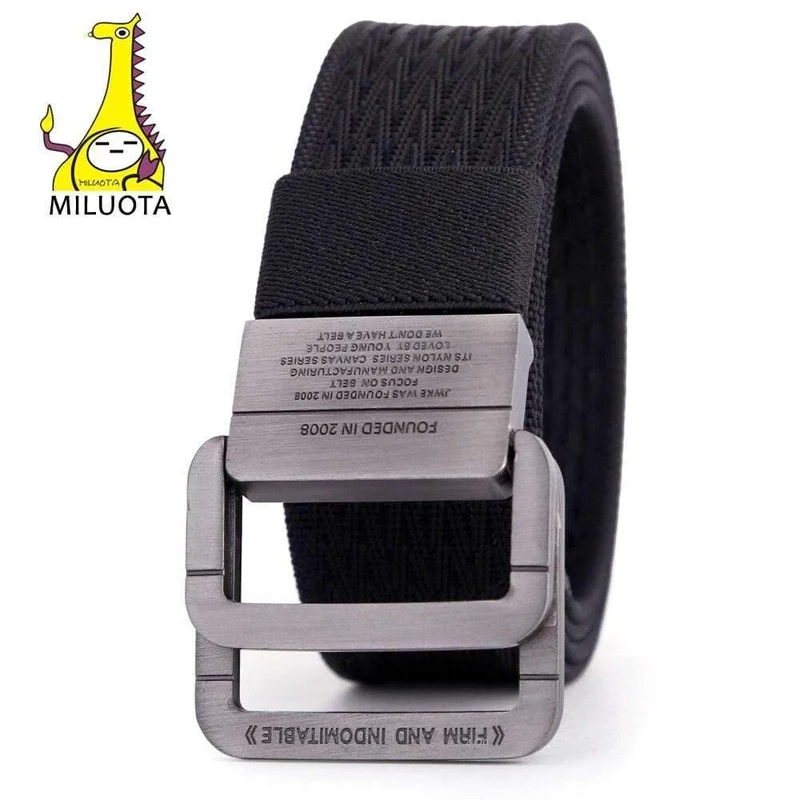 Militärische Ausrüstung Tactical Belt Man Double Ring Schnalle verdicken Canvas Gürtel für Männer Bund