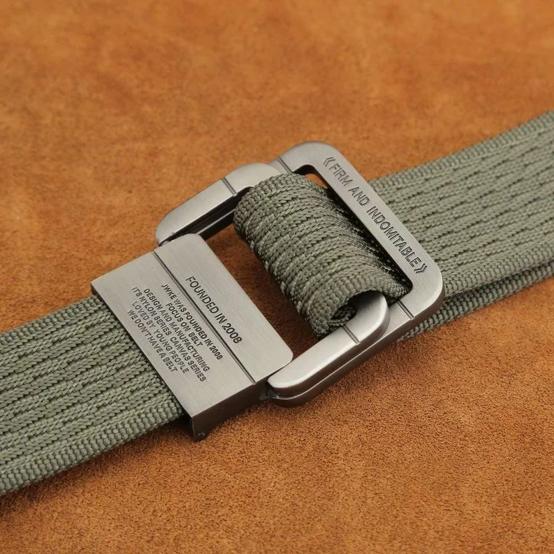 Militärische Ausrüstung Tactical Belt Man Double Ring Schnalle verdicken Canvas Gürtel für Männer Bund