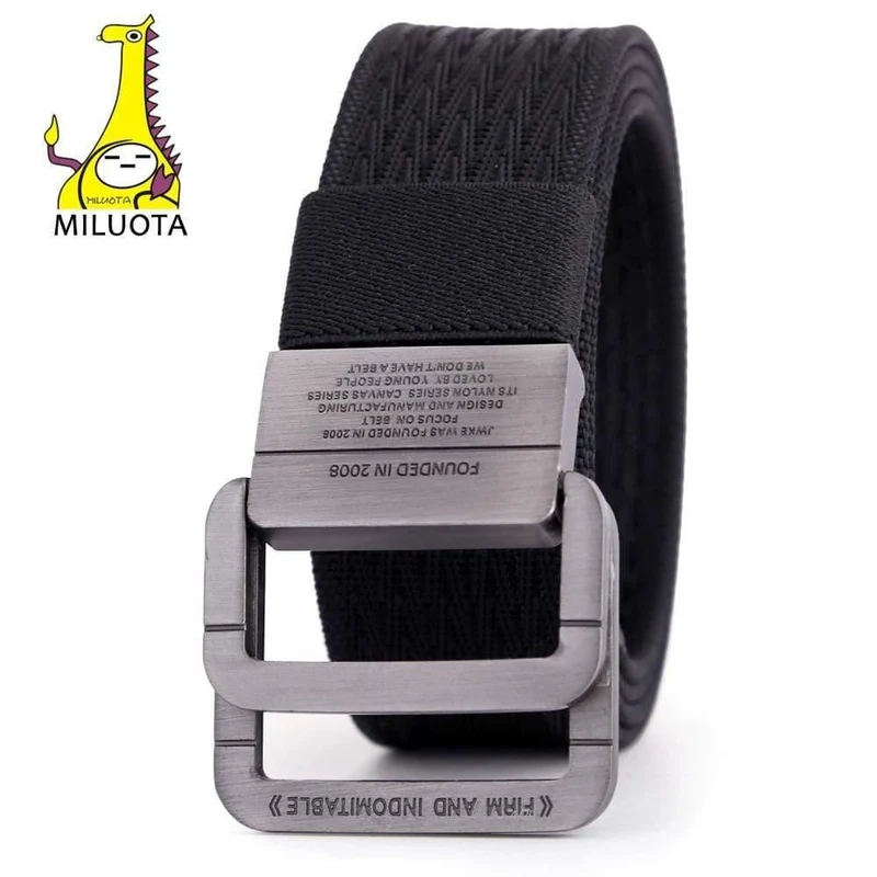 Militärische Ausrüstung Tactical Belt Man Double Ring Schnalle verdicken Canvas Gürtel für Männer Bund