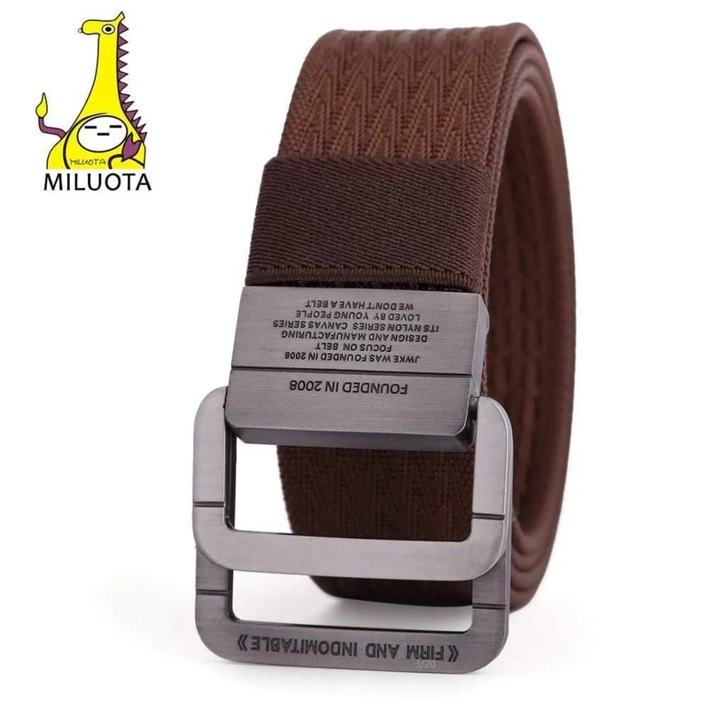 Militärische Ausrüstung Tactical Belt Man Double Ring Schnalle verdicken Canvas Gürtel für Männer Bund