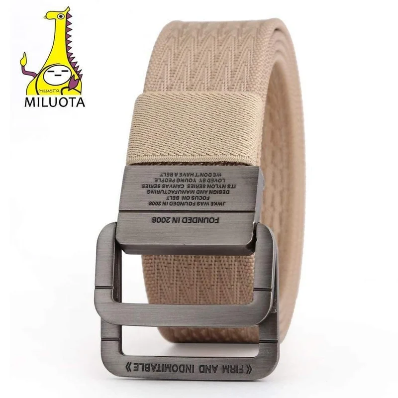 Militärische Ausrüstung Tactical Belt Man Double Ring Schnalle verdicken Canvas Gürtel für Männer Bund