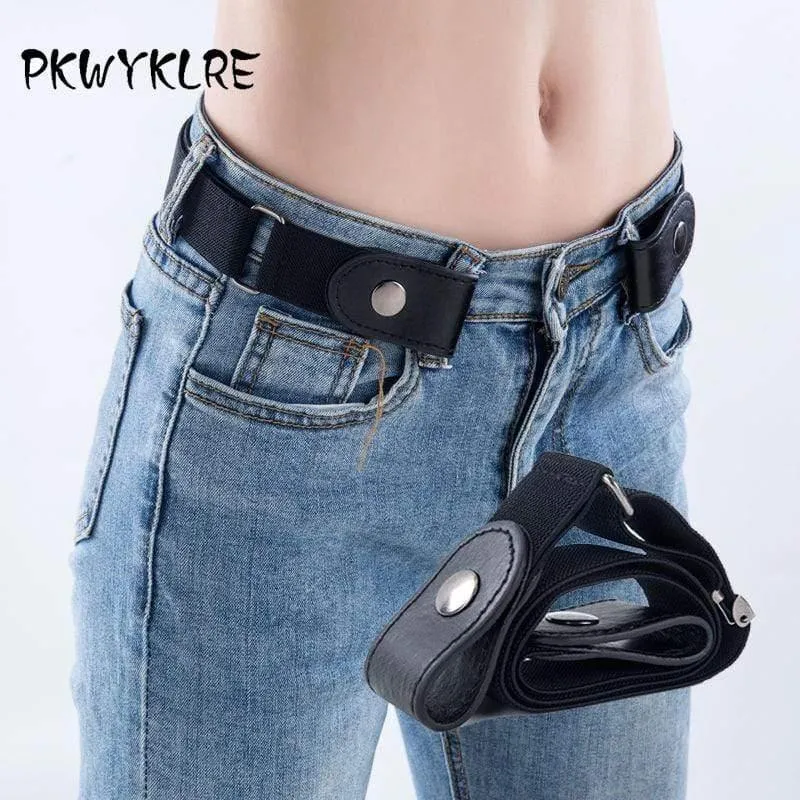 Schnallenfreier Gürtel für Jeanshosen, Kleider, kein elastischer Gürtel mit Schnallenausdehnung für Frauen / Männer, keine Ausbuchtung, kein mühsamer Gürtel