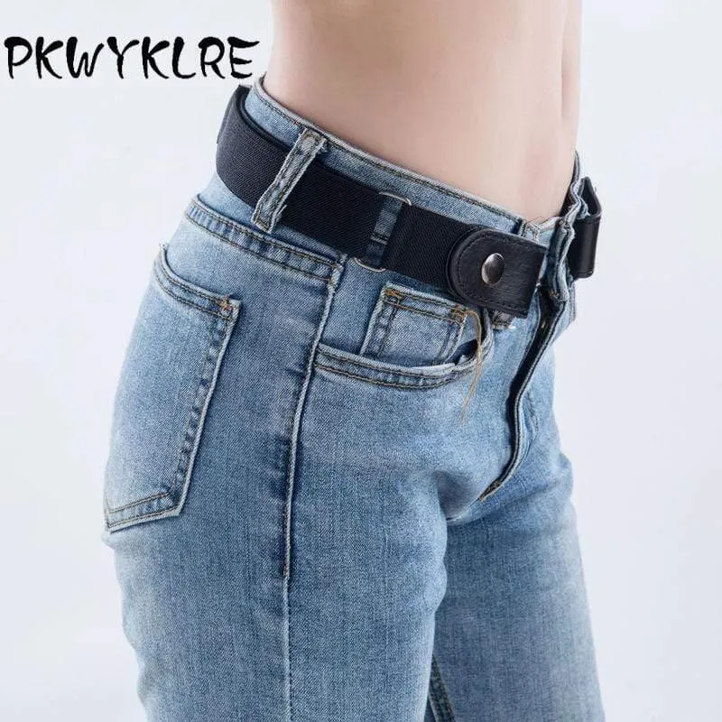 Schnallenfreier Gürtel für Jeanshosen, Kleider, kein elastischer Gürtel mit Schnallenausdehnung für Frauen / Männer, keine Ausbuchtung, kein mühsamer Gürtel
