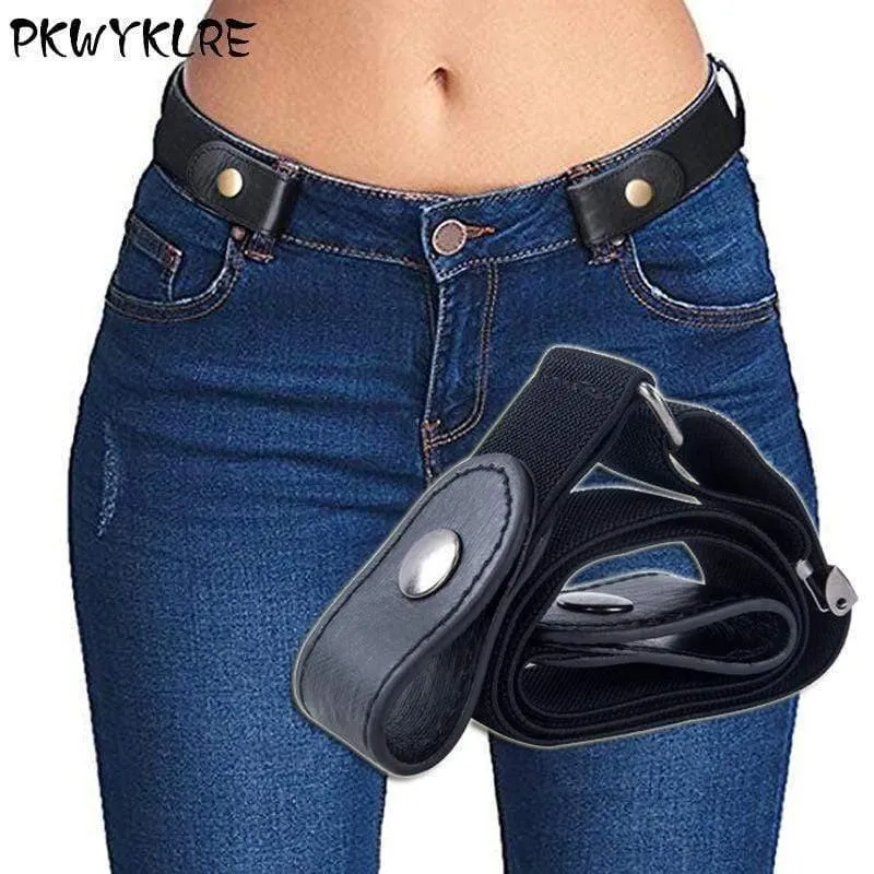 Schnallenfreier Gürtel für Jeanshosen, Kleider, kein elastischer Gürtel mit Schnallenausdehnung für Frauen / Männer, keine Ausbuchtung, kein mühsamer Gürtel